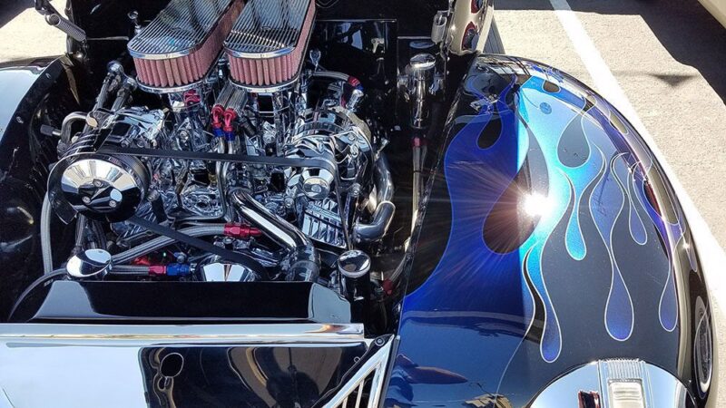 Sanderson CC134 left side installed on 1940 Ford