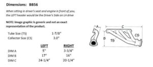 Sanderson BB56 dimension graphic