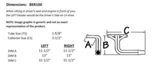 Sanderson BER100 dimension graphic