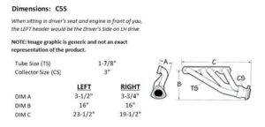 Sanderson C5S dimension graphic