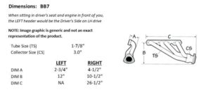 Sanderson BB7 dimension graphic